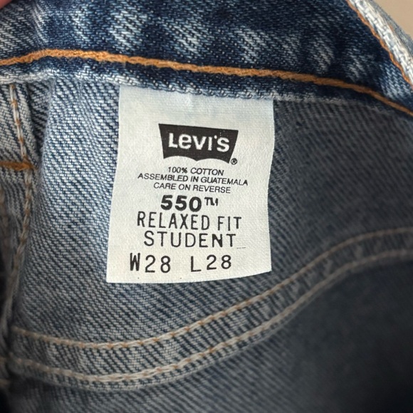 Levi’s Vintage 90s 550 Relaxed Fit Student Full Length High Rise Jeans - Picture 7 of 10